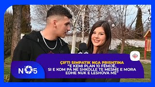 Çifti simpatik : “E kemi plan 10 fëmijë, si e kom pa ne shkolle tmesme e mora edhe nuk e leshova më”