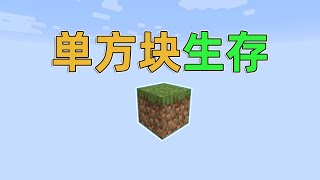 Minecraft：开局一个方块，如何生存？梦开始的地方！我的世界