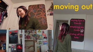 MOVING OUT OF MY STUDENT HOME ft. so much crying