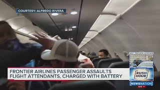 Man taped to seat on Frontier flight after allegedly groping, assaulting flight attendants