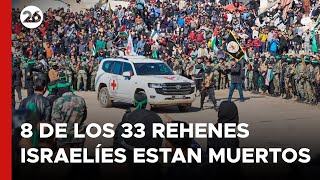 MEDIO ORIENTE | Terroristas de Hamás revelan que están muertos 8 de los 33 rehenes a ser liberados