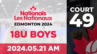 2024 Volleyball Canada Nationals 🏐 Edmonton: 18U Boys | Day 2 AM Wave | Court 49 [2024.05.21]