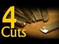 Four Cuts - A Wood Turning Basics Lesson