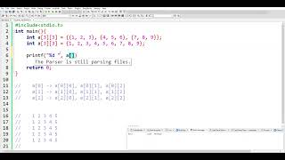 2D Array, Declare, Initialize, Assignment, User Input, Output