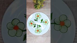 Cucumber Carving Ideas l Vegetable Carving ideas #art #vegetables #cookwithsidra #saladcarving #diy