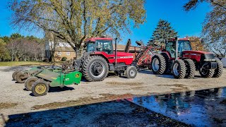 Shredding \u0026 Disking Corn Stalks | Illinois Farm Vlog #24