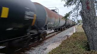 2/2/2025. FEC Train This Morning Up Close And Personal. Moving Pretty Fast.