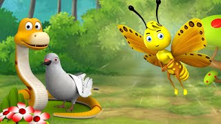 আহত ছোট প্রজাপতি বাংলা গল্প | Injured Small Butterfly Bengali Story | 3D Cartoon Kids Moral Stories