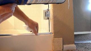 Frameless shower door leaks