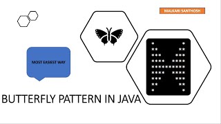 Java Program Butterfly pattern easiest way by malkari santhosh #automationtesting #javaprogramming