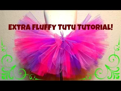 HOW TO MAKE A NO SEW TUTU - Extra fluffy!! HOW TO MAKE A NO SEW TUTU - Extra fluffy!!
