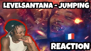 AMERICAN REACTS TO FRENCH DRILL RAP! LEVELSANTANA - JUMPING W/ENGLISH LYRICS