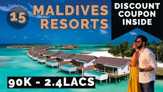 15 Budget Friendly & Luxurious Maldives Resorts | Maldives in budget | Maldives Travel Vlog & Guide