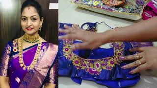 Most trending Maggam work blouses collection #fashion #meeshohaul #short #sarees #vlog @fashionnfun