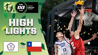 Chinese Taipei v Chile | Men | Highlights | Crelan FIBA 3x3 World Cup 2022