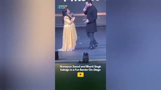 Humayun Saeed and Bharti Singh together at Filmfare Middle East Achievers Night 2022
