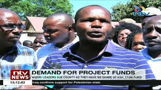 Migori leaders sue County as they have no share of Ksh.516M fund