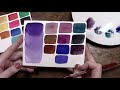 my top 5 favorite watercolors purples