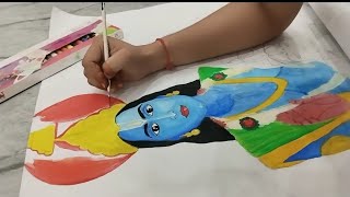 Jai shree Ram 🙏🙏🙏wait for end #viralvideo #art #drawing #jaishreeram #painting #sitaram #ram #status