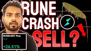 RUNE TOKEN CRASH🚨 WHY RUNE FALLING? THORCHAIN TA \u0026 CHART BUY OR SELL RUNE COIN? Urgent RUNE Holders!