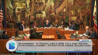 Burbank City Council Special Meeting - May 20, 2026