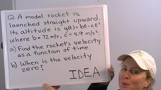 Physics 101- Model Rocket Vertical Projectile Motion