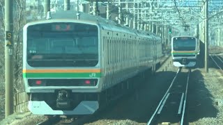 【渋滞発生！！120km/h走行から緊急停車！？踏切に車！？】東海道線 辻堂〜藤沢間 E233系3000番台 緊急停車〜運転再開〜その後の藤沢駅の様子