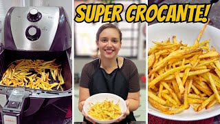 COMO FAZER BATATA FRITA CROCANTE NA AIR FRYER - DEPOIS DE VÁRIOS TESTES CHEGUEI NA BATATA PERFEITA