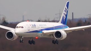 ANA BOEING 787 Landing at Düsseldorf