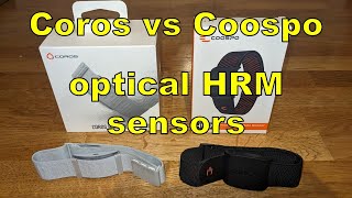 Comparing Coros and Coospo HW9 optical heart rate straps