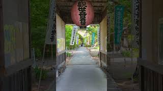 20240518福島県会津坂下町塔寺松原　恵隆寺（立木観音で有名）参道と仁王門#会津坂下町#恵隆寺#真言宗豊山派#会津ころり三観音#仁王門#参道