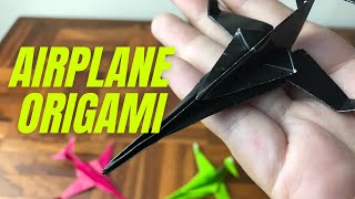 HOW TO MAKE ORIGAMI AIRPLANE EASY