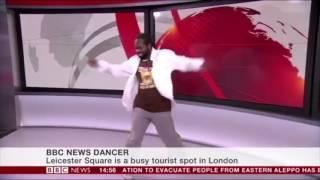 BBC News jingle dancing man dancing in BBC News!