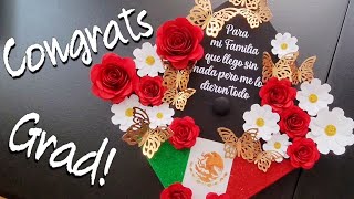 DIY: Graduation Cap Decor. Mexican Flag, Flowers, and Butterflies