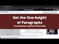 Set the Line Height of Paragraphs (Applied Visual Design) freeCodeCamp tutorial