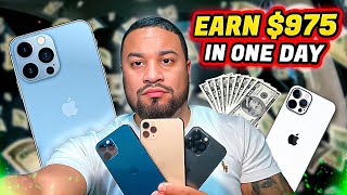 This is HOW I Made $975 in one day reselling iPhones. Best side hustle for 2022