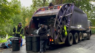 Purple Pete Garbage Truck Packing Manual Trash In The Woods