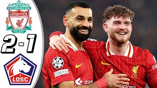 Liverpool vs Lille 2-1- All Goals \u0026 Highlights -2024