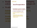 Java Encapsulation (10) #corejava #encapsulation