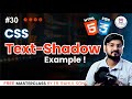 🚀 How to Add Text Shadow in CSS | Easy Example for Beginners #30