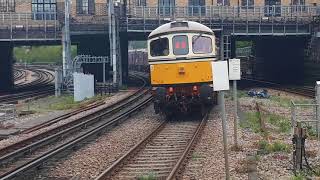 LUL 20227 \u0026 20142 TnT 33012 depart Harrow-on-the-Hill with the Class 20 Met. Railtour 29/4/18