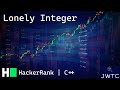 HackerRank C++ Solution – Lonely Integer