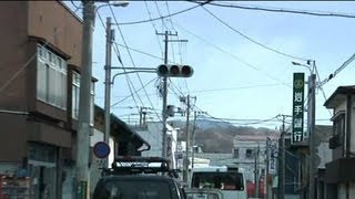 地震発生時 宮古市内の住宅地