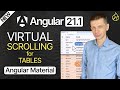 New in Angular 21.1: Virtual Scrolling for Material Tables