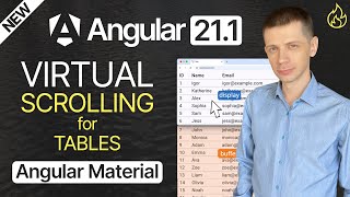 New in Angular 21.1: Virtual Scrolling for Material Tables