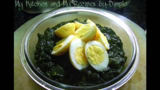 How to make Anda palak|Palak egg|Dim palong|Indian cuisine/Saag recipe/Healthy recipe/Simple Recipe