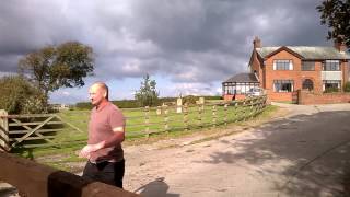 Anti Fracking Demo Lancashire 8/10/16- Angry Farmer Confronted