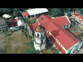 immaculada concepcion church and belfry in hilongos leyte aerial shot