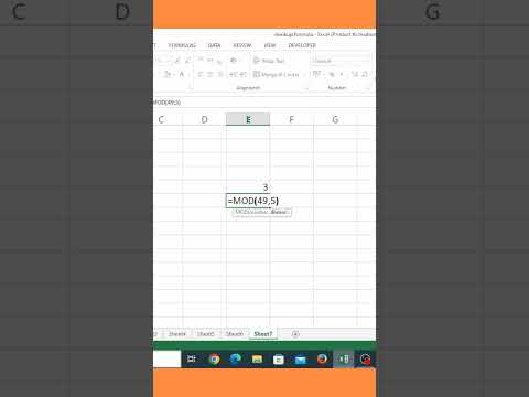 Función MOD en excel #fórmula de excel#excel