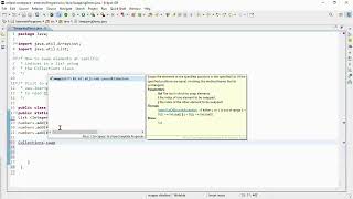 Java Tutorial Swapping Elements in a List using Collections.swap( ) Method